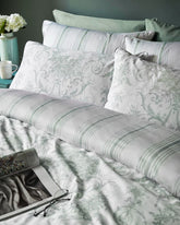 Laura Ashley Tuileries Sage Cover and Pillowcase Set
